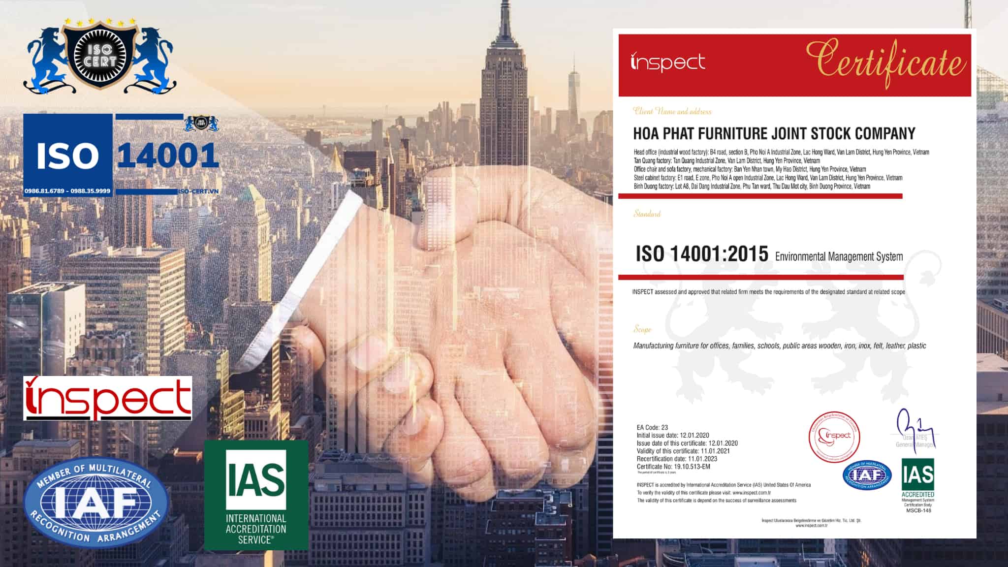 Chứng Nhận ISO 14001