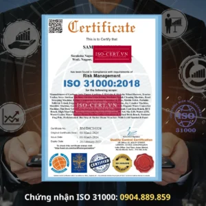 Chứng Nhận ISO 31000:2018 Quản lý rủi ro